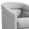 Armen Living Desi Contemporary Swivel Accent Chair in Dove Gray Genuine Leather LCDSCHDV - alternate 4